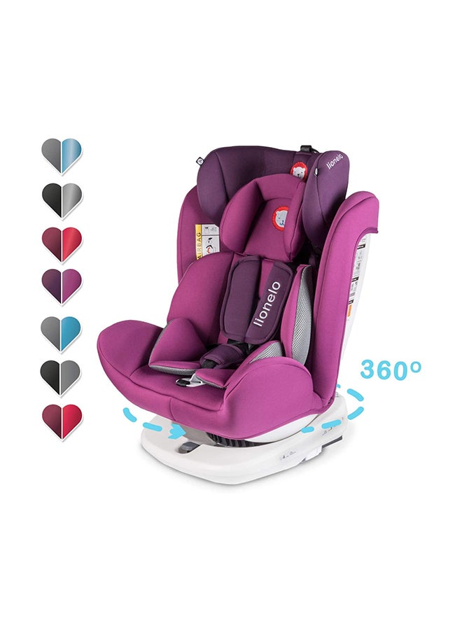 lionelo - Bastiaan 360 Baby Car Seat Violet - Image 1