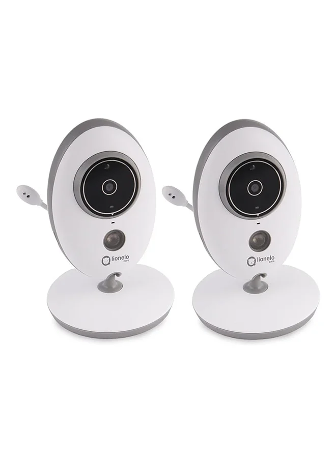 lionelo 2-Piece Babyline 5.1 Video Baby Monitor - White