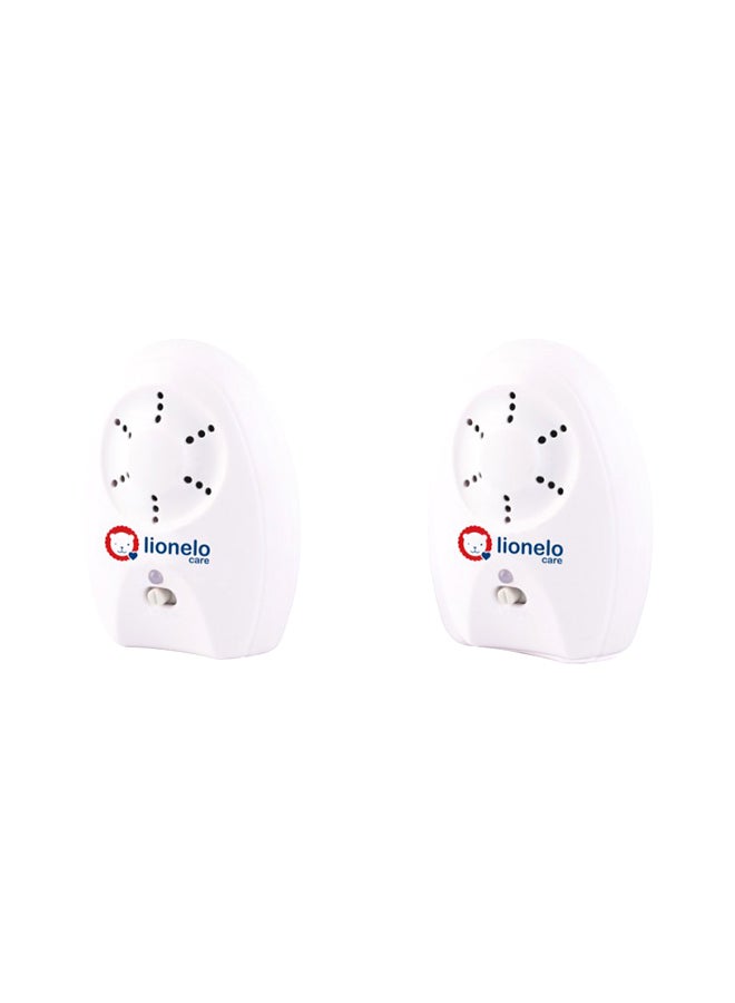 lionelo 2-Piece Babyline 2.1 Audio Baby Monitor - White - Image 2