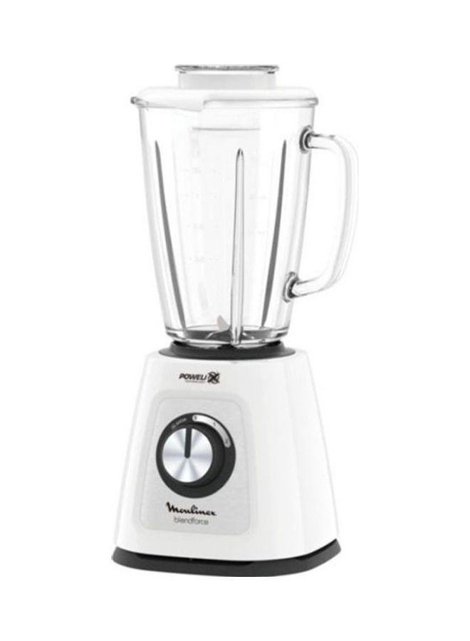 Moulinex Blender 700 Watts 1.75 Liter Electric 1.75 L 700.0 W lm438125-white White 