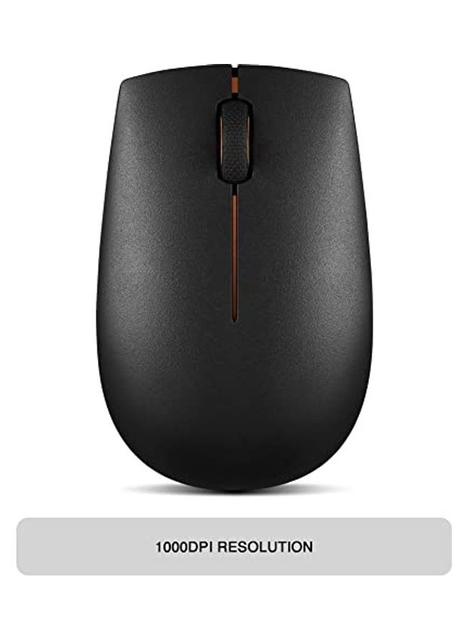 Lenovo Lenovo 300 Wireless Compact Mouse - GX30K79401 Black  - Image 2