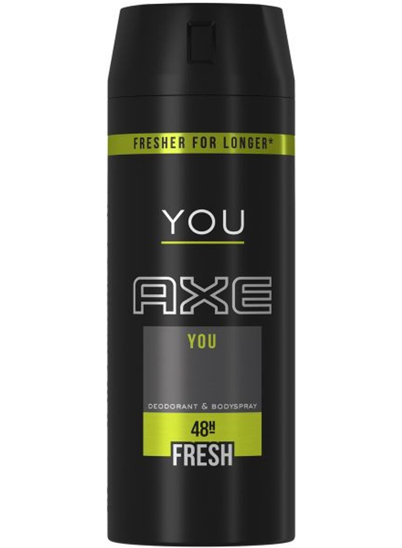 Axe You Anti-Allergic Deodorant Spray Black 150ml - Image 1