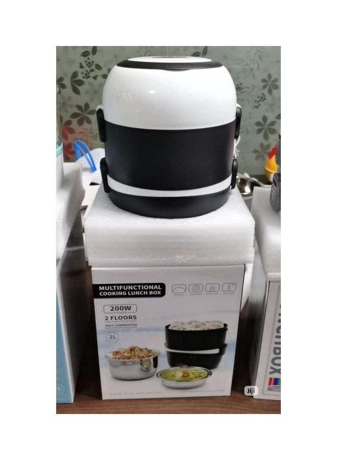 Multifunctional Cooking Lunch Box Black/White - Image 2