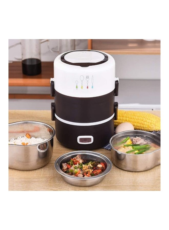 Multifunctional Cooking Lunch Box Black/White - Image 1