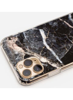 Casery Lightning Marble Printed Protective Case Cover For Apple iPhone 12/12 Pro Muticolour  - Image 2