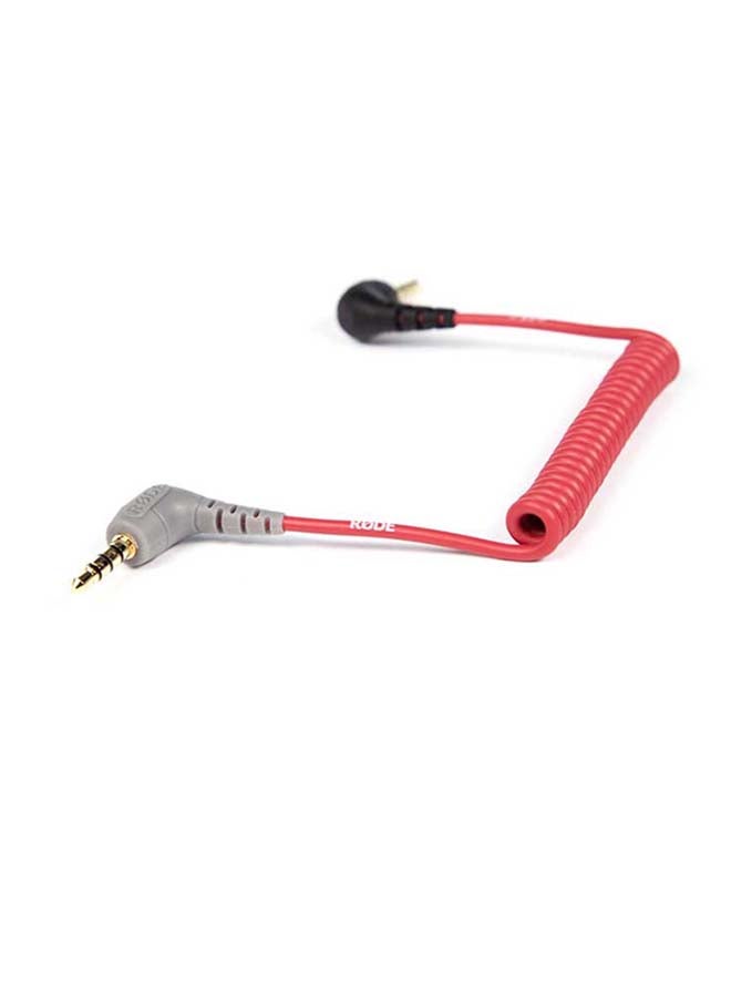 RODE TRS To TRRS Patch Cable SC7 Red/Black 