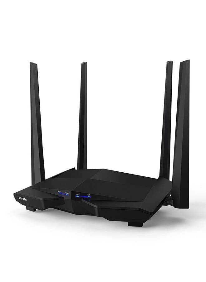 Tenda - MU-MIMI Smart Dual Band Gigabit Wifi Router Black - Image 1