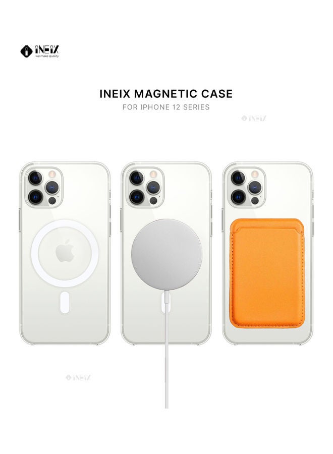 INEIX - MagSafe Compatible Silicone Case Cover For Apple iPhone 12 Pro Clear - Image 1