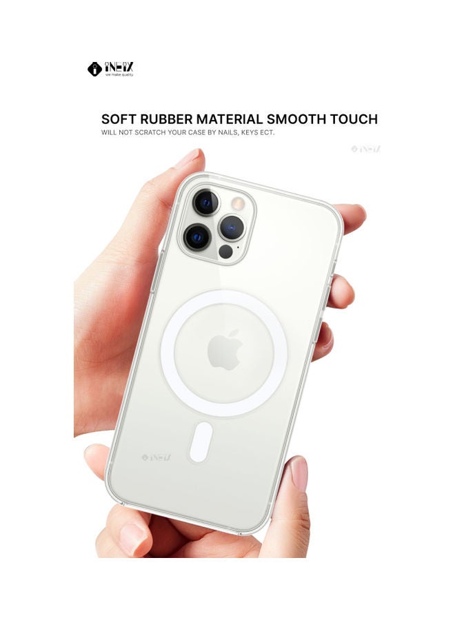 INEIX - MagSafe Compatible Silicone Case Cover For Apple iPhone 12 Pro Clear - Image 1