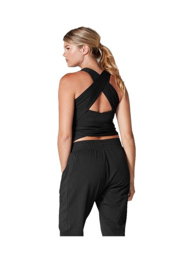 Tavi Noir Wrap Around Tank Top Black - Image 2