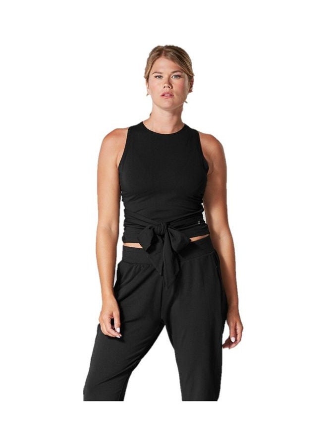 Tavi Noir Wrap Around Tank Top Black - Image 1