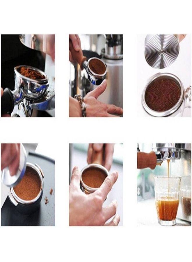 EzzySo Stainless Steel Coffee Pressed Powder Hammer Brown 51mm - Image 2