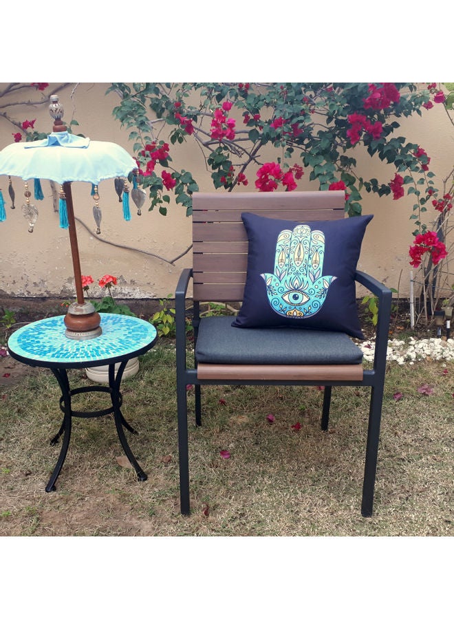 Alwan Hamsa Design Cushion Cover Multicolour 40x40cm - Image 4