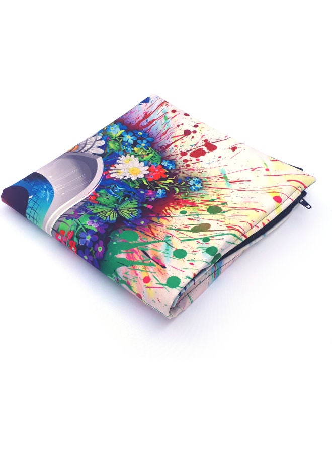 ألوان غطاء وسادة ديكور من مجموعة طبعات العيون متعدد الألوان 40x40سم - Image 3