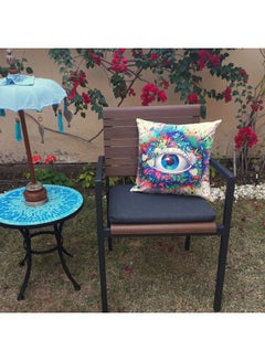Alwan Eye Collection Decorative Cushion Cover Multicolour 40x40cm  - Image 4