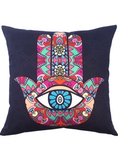Alwan Hamsa Design Cushion Cover Multicolour 40x40cm  - Image 1