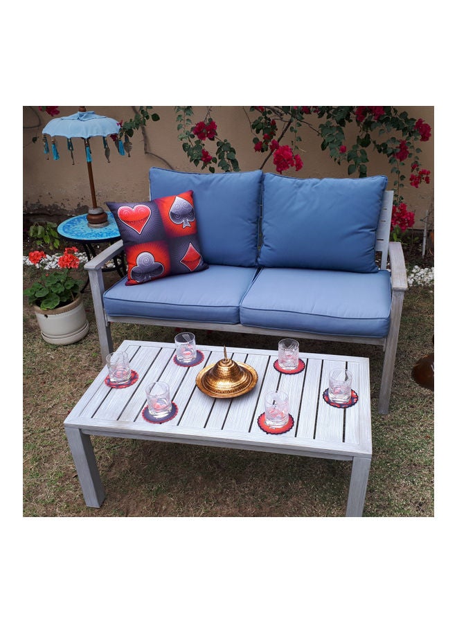 Alwan 6-Piece Playing Cards Themed Coaster Multicolour 11cm - Image 5