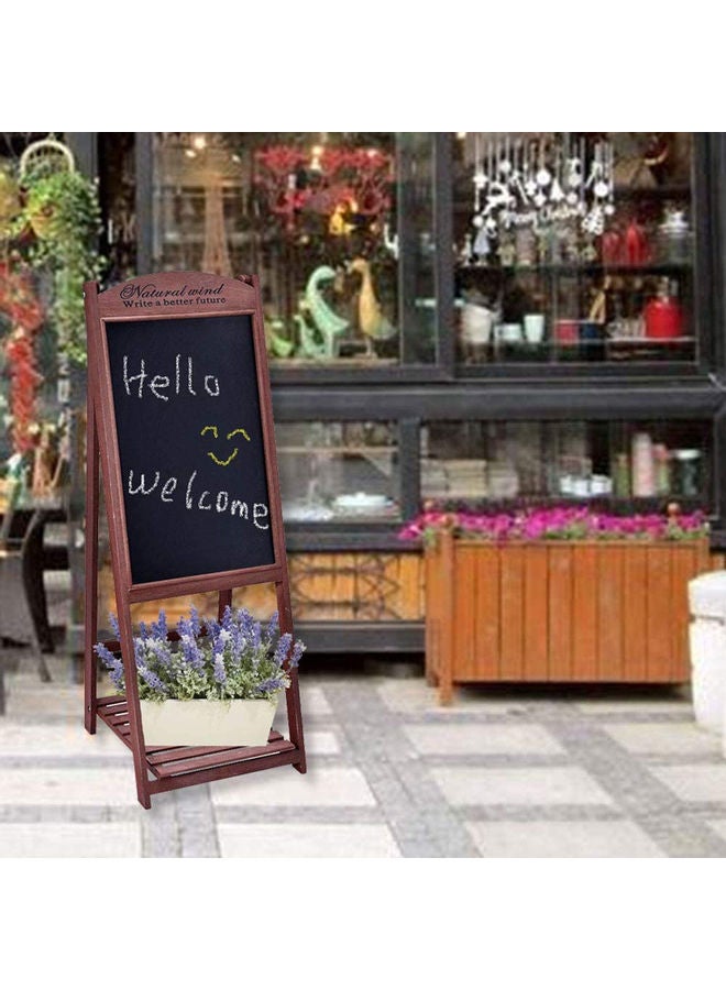 Wooden Writing Drawing Board With Stand Brown 42x111x42cm - Image 2