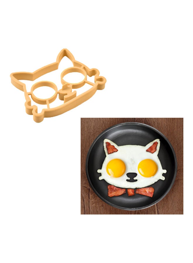 Generic - Cat Shaped Egg Mould Yellow - Image 1