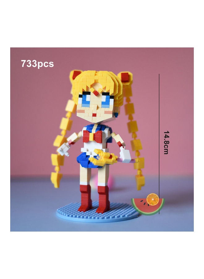 HUIMEI 733-Piece Sailor Moon Micro Brick Construction Series  - Image 2