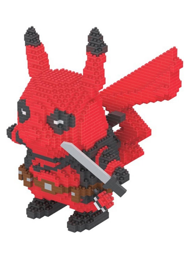HUIMEI 1500-Piece Deadpool Pikachu PokerMoo Micro Brick Construction Series - Image 1