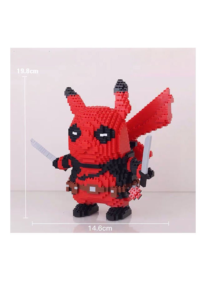 HUIMEI 1500-Piece Deadpool Pikachu PokerMoo Micro Brick Construction Series - Image 2