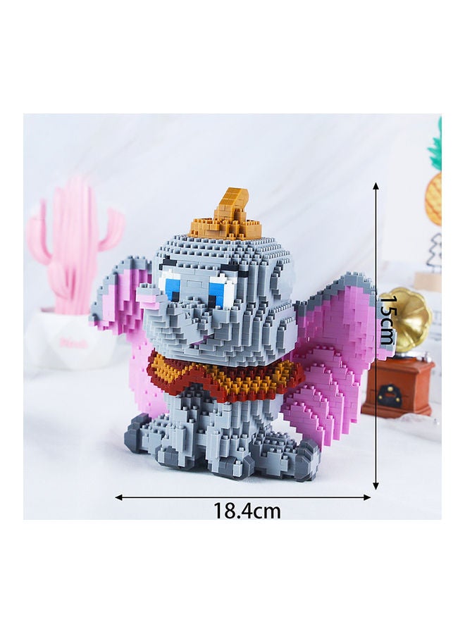 HUIMEI 1500-Piece Dumbo Micro Brick Construction Series 18.4 X 13.6 X 15cm  - Image 2