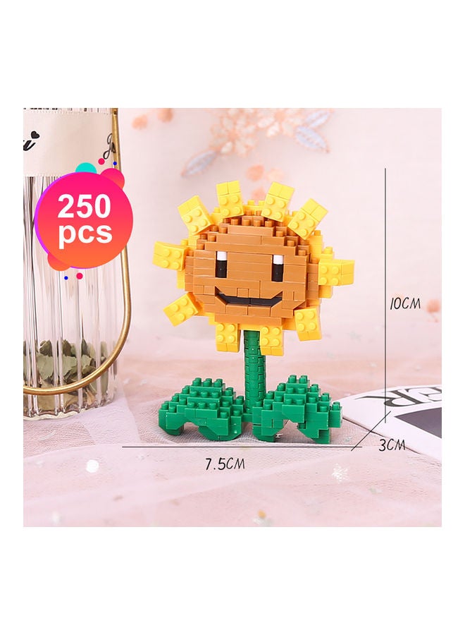 HUIMEI 250-Piece Sunflower Micro Brick Construction Series  - Image 2
