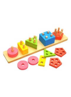 Sharpdo Geometric Shape Sorting Puzzle Board  - Image 1