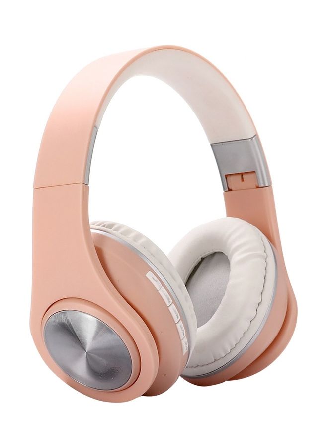 5.0 Foldable Bluetooth Wireless Sport Headphone Noise Reduction Stereo Headset Pink 