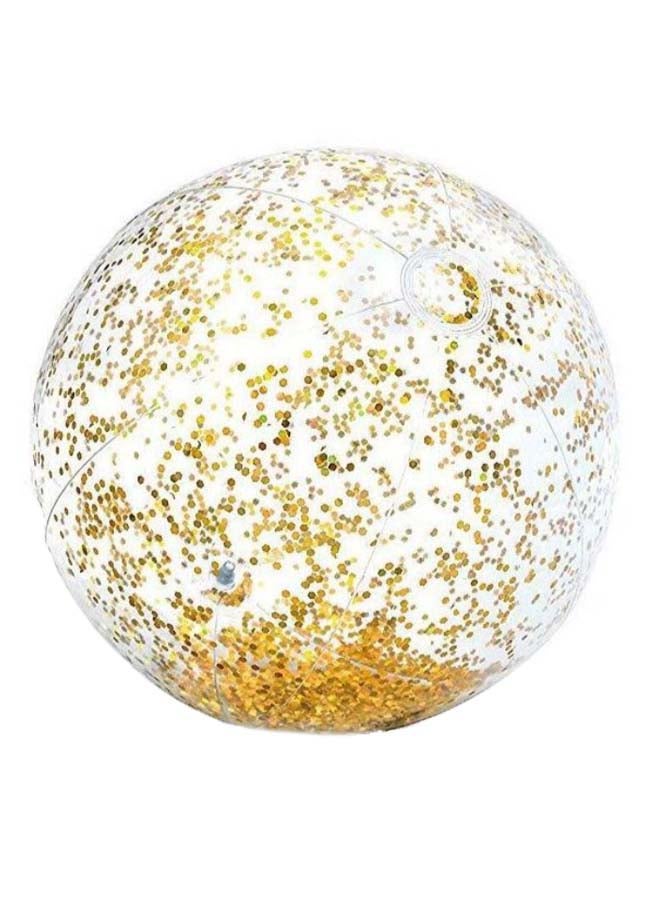 INTEX Glitter Beach Ball 58070-Yellow 51cm - Image 1
