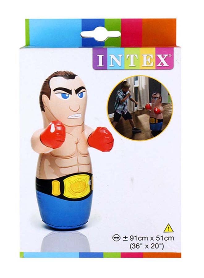 INTEX 3D Inflatable Wrestler Blow Up Bop Bag 91x51cm - Image 1
