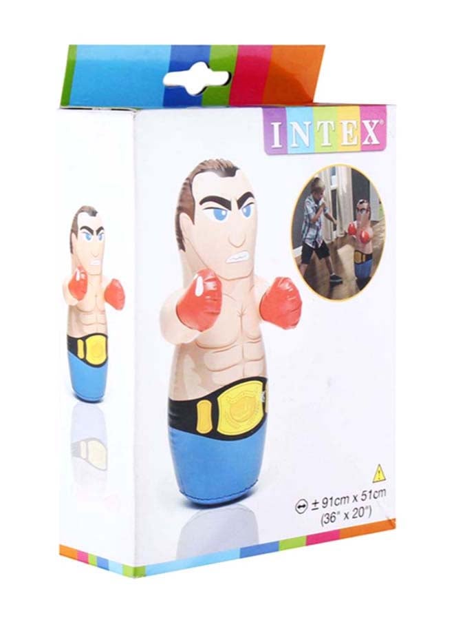 INTEX 3D Inflatable Wrestler Blow Up Bop Bag 91x51cm - Image 2