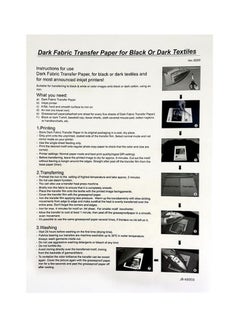 Libra A4 Dark Fabric Transfer Paper  - Image 3