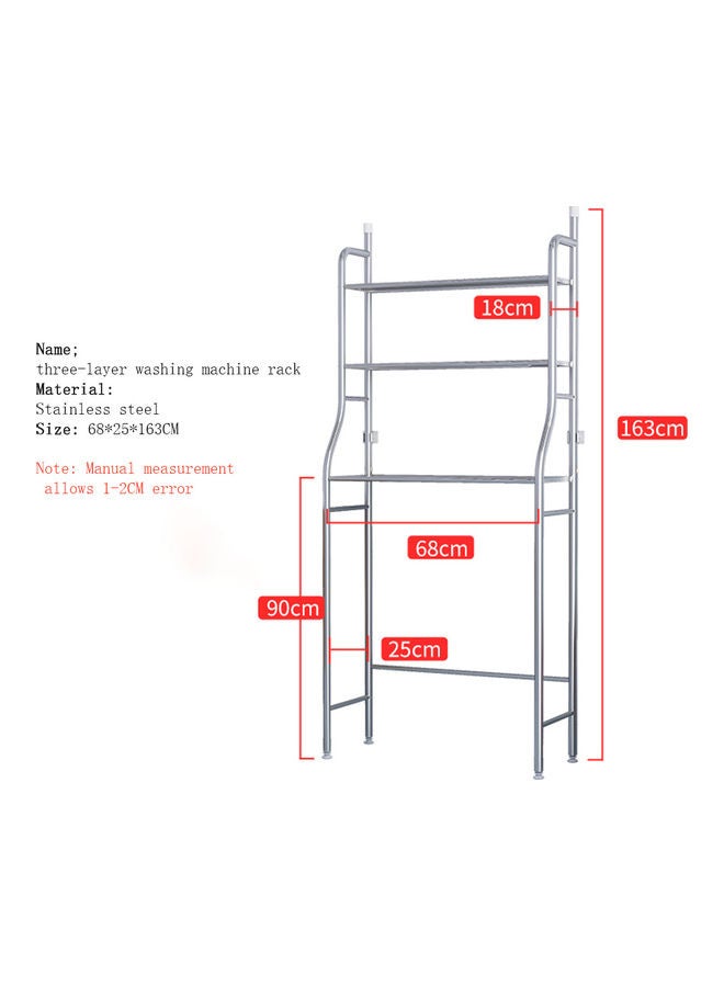 3-Layer Washing Machine Rack White 163x25x68cm - v1614590516/N44796961A_2