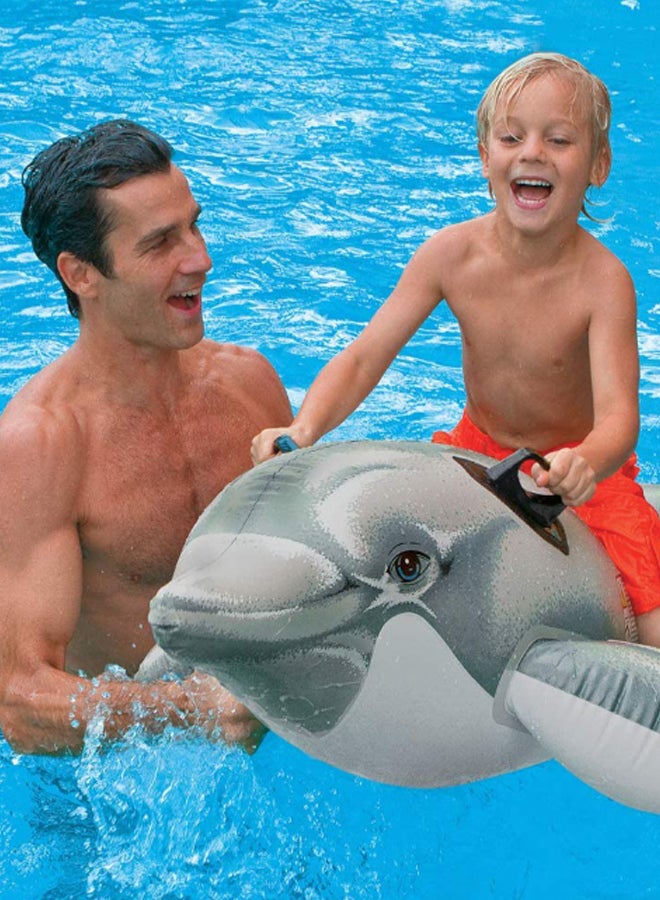 INTEX Inflatable Dolphin Pool Ride On Float 58535NP - Image 3