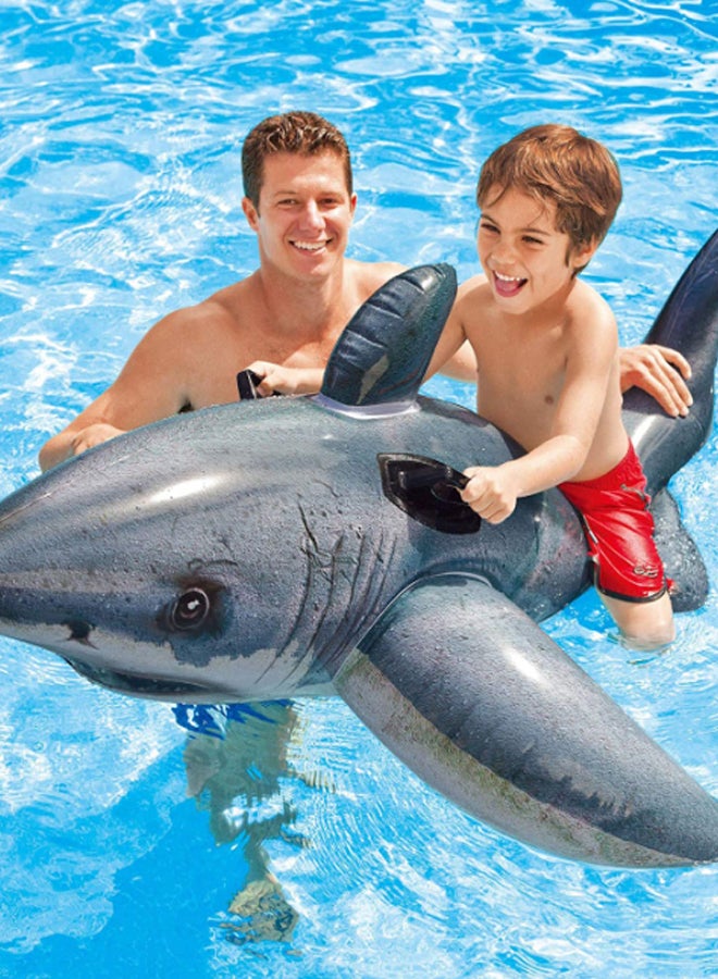 INTEX Shark Pattern Ride-On Pool Float 57525EP 68x42inch - Image 3