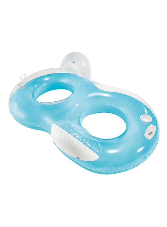 INTEX Double Pillow Back Lounge Pool Float 198x117cm  - Image 1