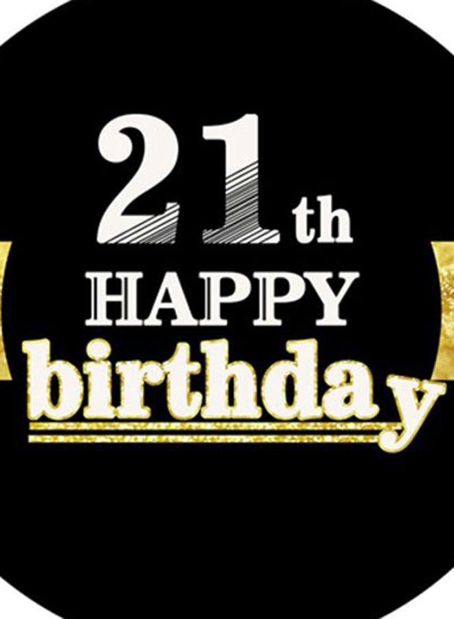 شاربدو بالونات للزينة بطبعة عبارة "21st Happy Birthday Party" طراز 581721028223-9 - Image 2