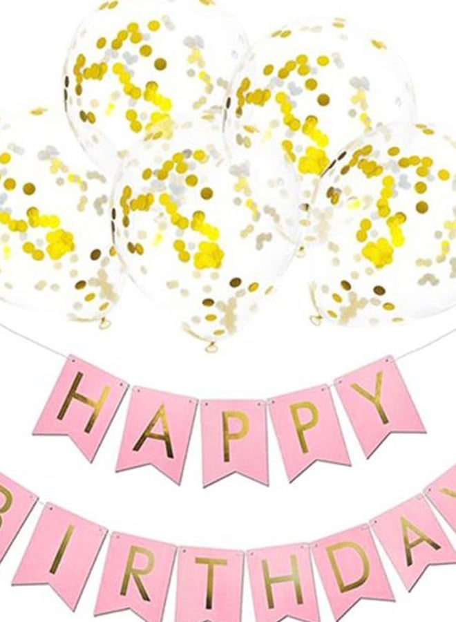 Sharpdo Decorative Party Balloons With Happy Birthday Banner Set 568053137282-6 - Image 2