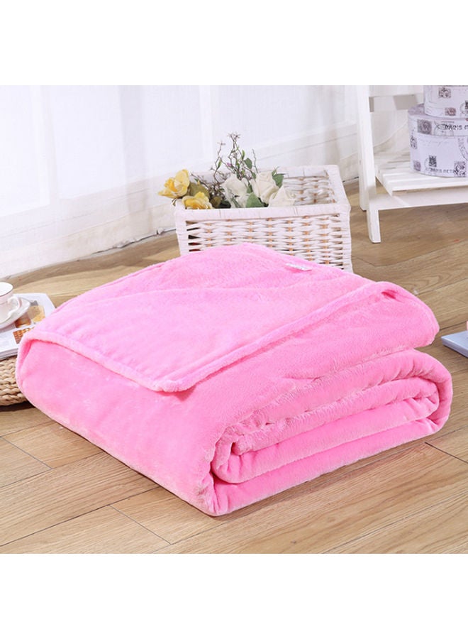 بطانية ناعمة من قماش الفانلة فلانيل وردي 150 x 200سم - Image 3