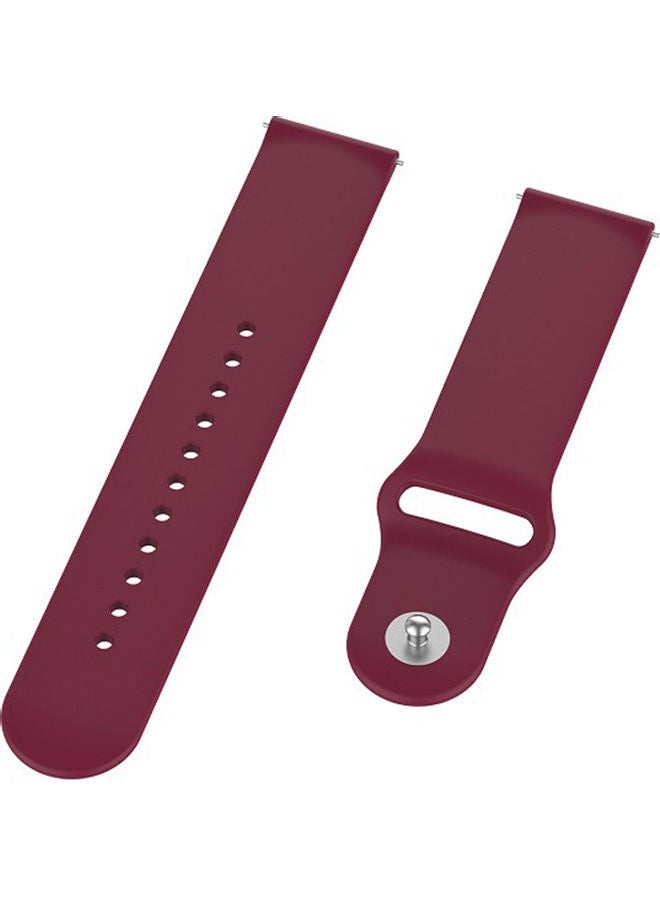 Replacement Silicone Smart Watch Strap 22mm Red - Image 4