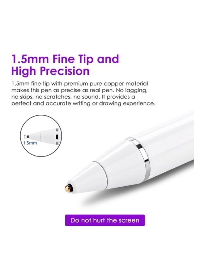 HuHa Rechargeable Active Stylus Pen White  - Image 2