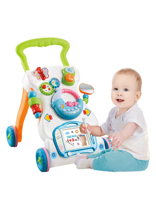 4-Piece Sit-To-Stand Walker And Push Pull Toy Set