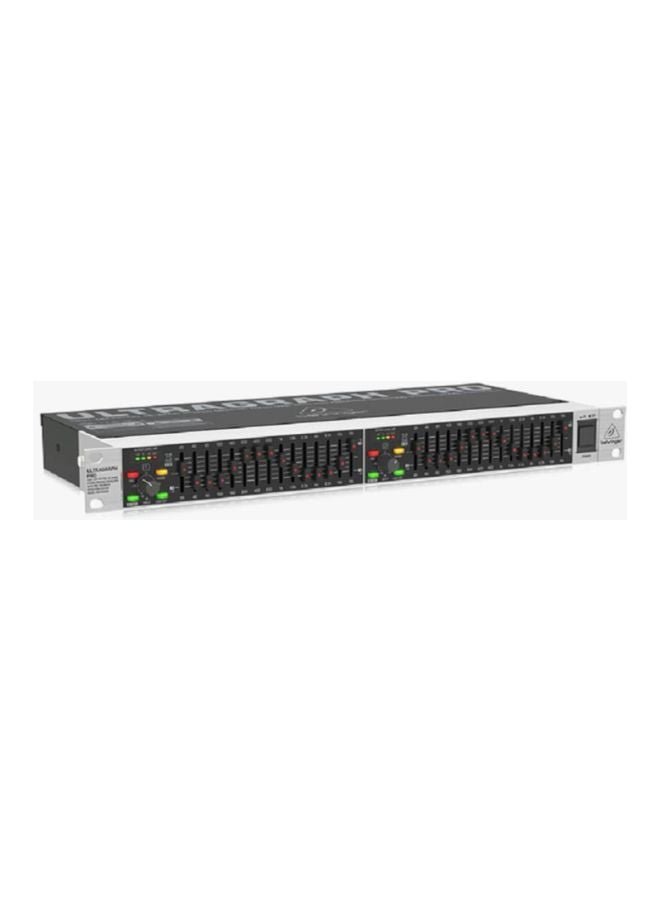 behringer Ultragraph Pro 15 Band Stereo Graphic EQ With FBQ Amplifiers/Pre-Amplifiers FBQ1502HD Black  - Image 3