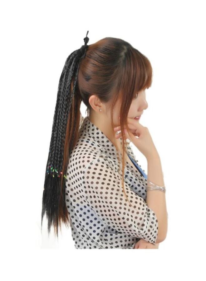 فوبيري شعر مستعار بتصفيفة ذيل حصان مصنوعة يدوياً بني 1x1x1سم - Image 2