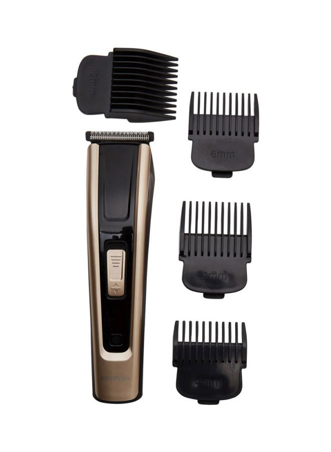 KRYPTON - Rechargeable Hair Trimmer Black/Gold - Image 1