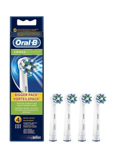 Cross Action Replacement Brush Heads White/Blue