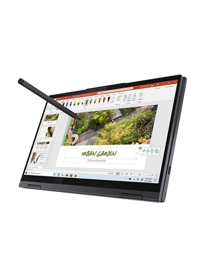 Lenovo - Yoga C700 7 Convertible 2-In-1 Laptop With 14-Inch Touch Screen Display,Core i7  Processor/16GB RAM/512GB SSD/Windows 10/Intel Iris Xe Graphic Card Slate Grey English/Arabic Slate Grey - Image 1