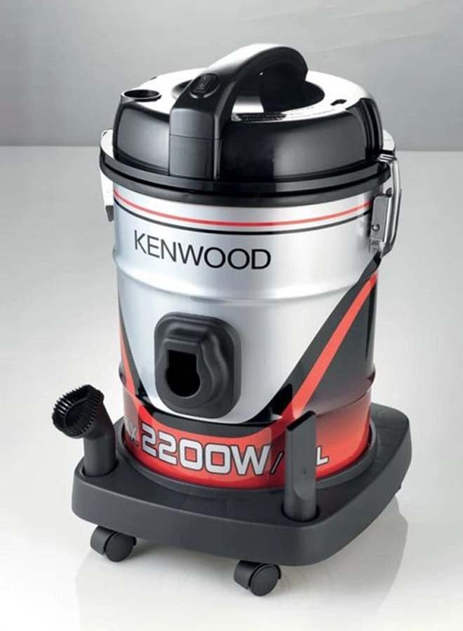 كينوود مكنسة كهربائية بتصميم إسطواني بقدرة 2200 وات وسعة 25 لتر 25 L 2200 W OWVDM60.000BR أسود/فضي - Image 2